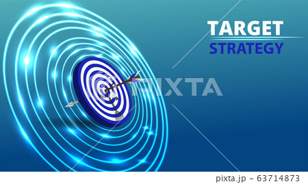 Vector realistic illustration with target Vector realistic illustration with target 63714873