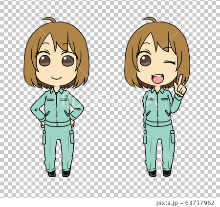 工作服的女人 63717962