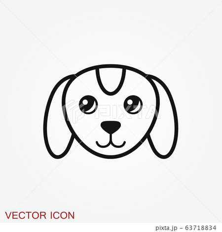 Puppy icon. Dog symbol. Vector element for your 63718834