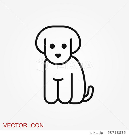 Puppy icon. Dog symbol. Vector element for your Puppy icon. Dog symbol. Vector element for your 63718836