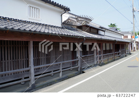 萩市旧菊屋家の表格子窓の景色 萩市旧菊屋家の表格子窓の景色 63722247