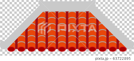 沖縄の赤瓦 63722895