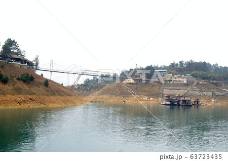 River landacape of the Mount Danxia area 63723435