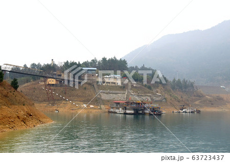 River landacape of the Mount Danxia area 63723437