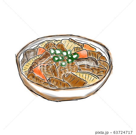 もつ煮 イラスト 63724717