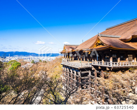 早春の京都 清水寺 本堂 早春の京都 清水寺 本堂 63725540