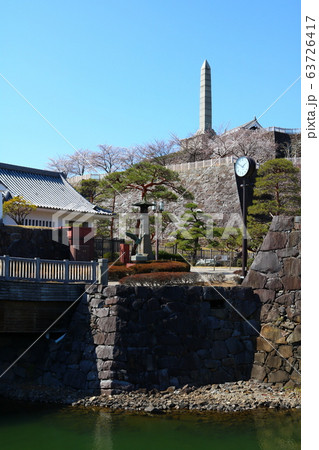 ■ 甲府城 ■ 舞鶴城公園 ■ 快晴 ■ 山梨県 ■ 桜満開 63726417