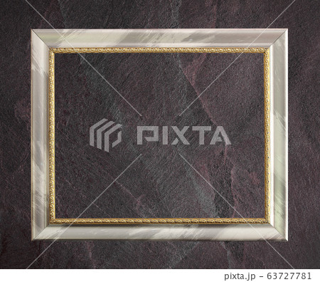 antique frame isolated on Dark grey black slate antique frame isolated on Dark grey black slate 63727781