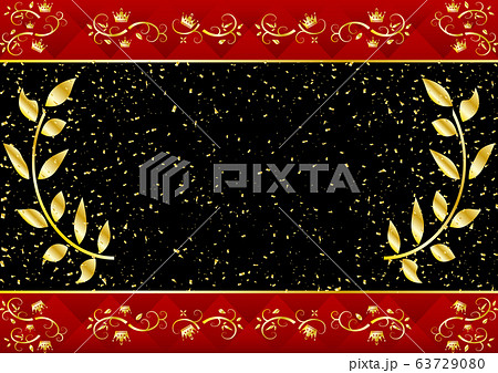 月桂樹　クラウンフレーム　キルティング背景 63729080