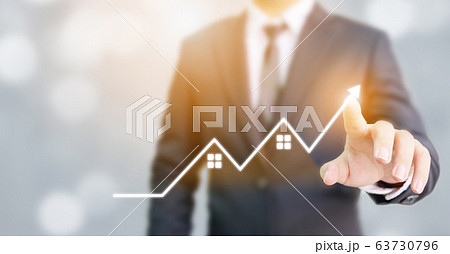 Business development to success and growing annual revenue growth concept 63730796