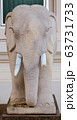 Old Elephant statue in Thai temple, Thailand 63731733