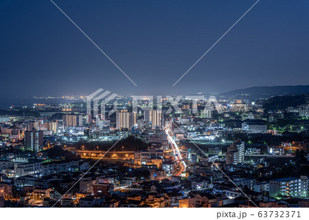 日立市かみね公園からの夜景01 全景 63732371