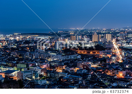 日立市かみね公園からの夜景04 全景 63732374