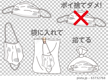 Illustration Of How To Throw Away The Mask Stock Illustration