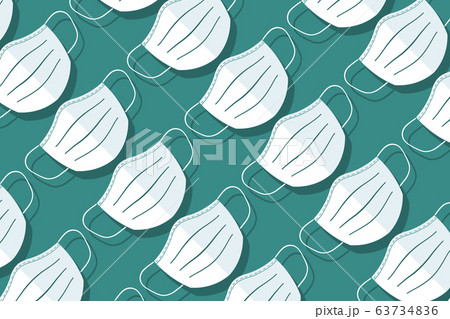 group of mouth protection face mask with blue background 63734836