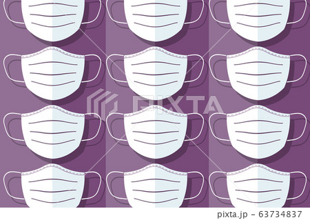 group of mouth protection face mask with lilac background 63734837