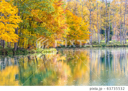 ニセコ周辺の紅葉風景 / 北海道の観光イメージ ニセコ周辺の紅葉風景 / 北海道の観光イメージ 63735532