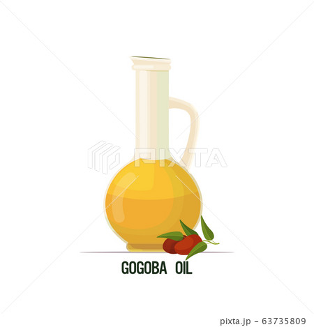 fresh jojoba oil glass bottle branch with berries and leaves isolated on white background fresh jojoba oil glass bottle branch with berries and leaves isolated on white background 63735809