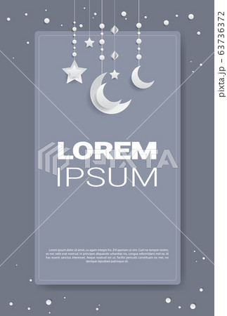 ramadan kareem muslim religion holy month greeting card with moons and stars flat vertical copy space ramadan kareem muslim religion holy month greeting card with moons and stars flat vertical copy space 63736372