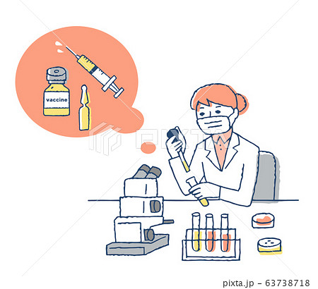 新薬開発　臨床検査　女性 63738718