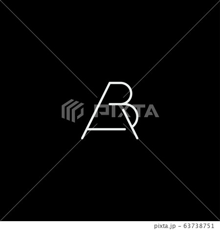 Luxury AB BA A B Monogram Logo Minimal Design 63738751