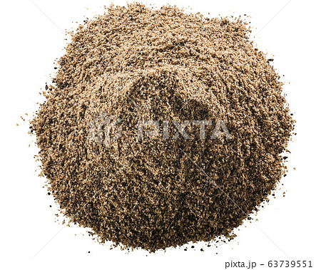 Ground black pepper pile, paths, top 63739551