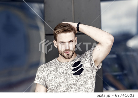 Skincare and male beauty concept. Modern people. Skincare and male beauty concept. Modern people. 63741003