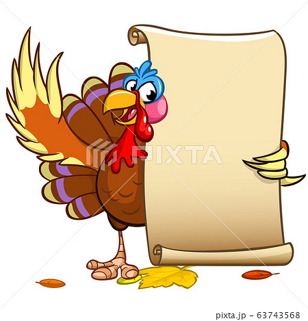 Turkey cartoon bird. Vector illustration isolated. Thanksgiving Day Turkey cartoon bird. Vector illustration isolated. Thanksgiving Day 63743568