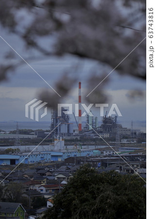 荒尾市　四ツ山神社　大牟田市街、 63743816