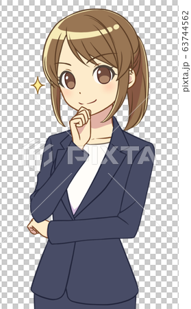 スーツの女性 キリッ スーツの女性 キリッ 63744562