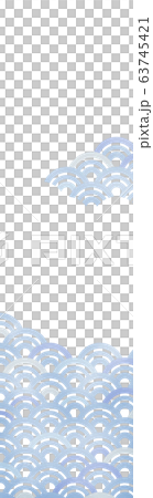 Qinghai wave banner background (160: 600) hand-painted style (blue) [JPG / PNG background transmission] 63745421
