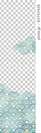 Qinghai wave banner background (160: 600) hand-painted style (green) [JPG / PNG background transmission] 63745426