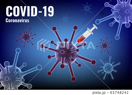 background coronavirus or covid-19 concept vector 63748242