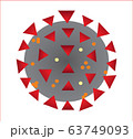 Covid-19 virus on a background 63749093