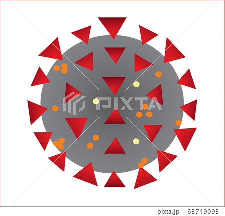 Covid-19 virus on a background 63749093