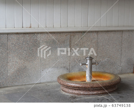 Hot spring fountain in Karlovy Vary with healing powers for health Hot spring fountain in Karlovy Vary with healing powers for health 63749138