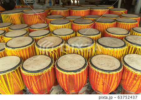 The finished long drum in the shop for sale. 63752437