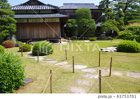 萩市旧菊屋家の内庭の景色 萩市旧菊屋家の内庭の景色 63753701
