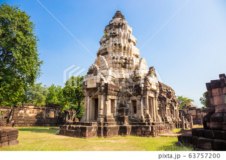 Prasat Phanom Wan Historical Park, Nakhon ratchasima, Thailand. Built from sandstone in ancient Khmer times 63757200