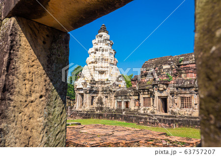 Prasat Phanom Wan Historical Park, Nakhon ratchasima, Thailand. Built from sandstone in ancient Khmer times Prasat Phanom Wan Historical Park, Nakhon ratchasima, Thailand. Built from sandstone in ancient Khmer times 63757207