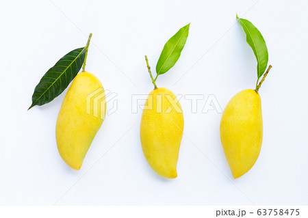 Tropical fruit, Mango  on white background. 63758475