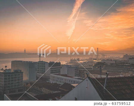 Streets of Lisbon in Portugal 63759512