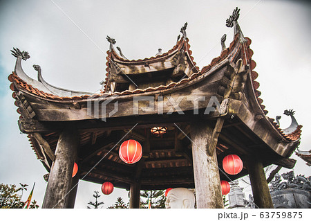 French Village and chinese temple Bana Hills, in Sun World, Danang, Central Vietnam French Village and chinese temple Bana Hills, in Sun World, Danang, Central Vietnam 63759875