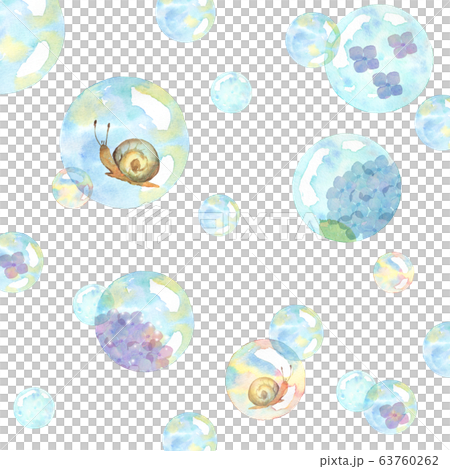 Snails and soap bubbles - Stock Illustration [63760262] - PIXTA