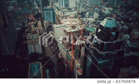 Ploenchit view from above in Bangkok in Thailand 63760878