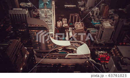 Ploenchit view from above in Bangkok in Thailand 63761023