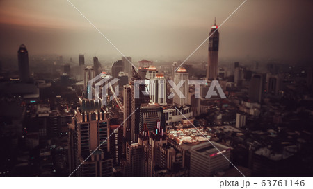 Ploenchit view from above in Bangkok in Thailand 63761146