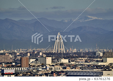 小牧山から見た木曽三川タワー方面 63761276