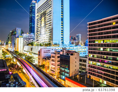 Mahanakhon tower views in Bangkok in Thailand Mahanakhon tower views in Bangkok in Thailand 63761398