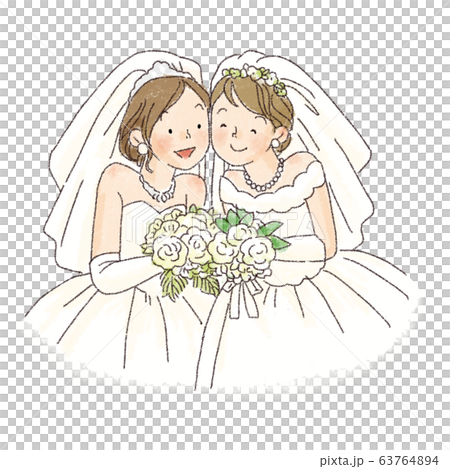 ウエディング　同性　女性　 63764894